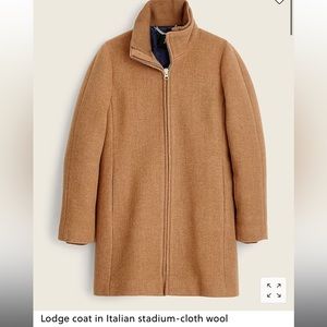 J.Crew Italian Stadium Cloth Lodge Coat. Size 2.